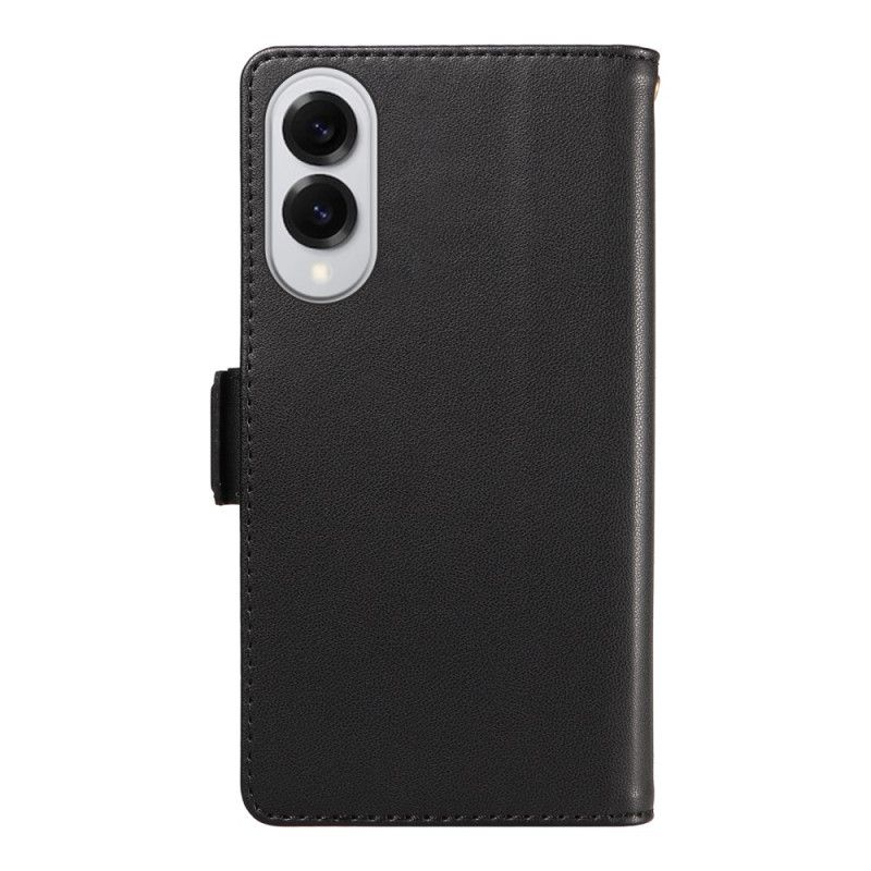 Etui Folio Do Samsung Galaxy S25 5g Edge Etui Na Karty I Pasek Na Nadgarstek