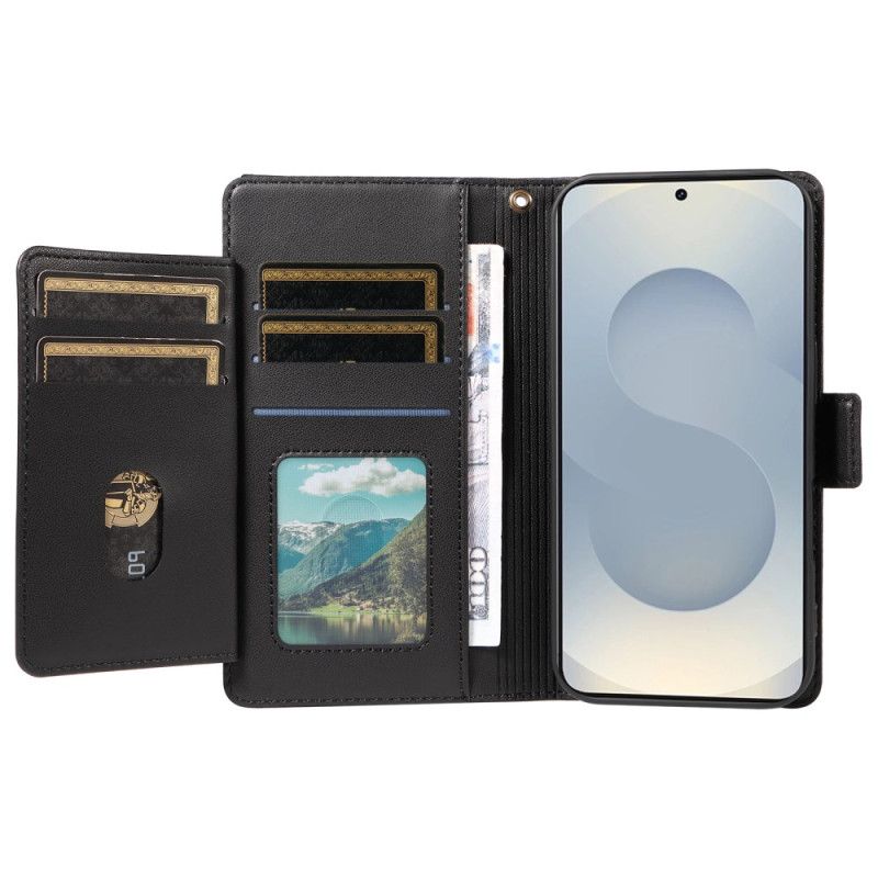 Etui Folio Do Samsung Galaxy S25 5g Edge Etui Na Karty I Pasek Na Nadgarstek