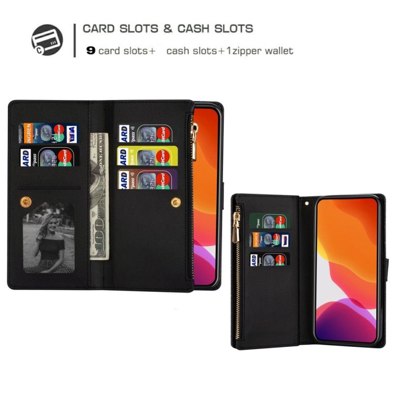 Etui Folio Do Samsung Galaxy S25 5g Edge Portfel Z Cekinowym Paskiem