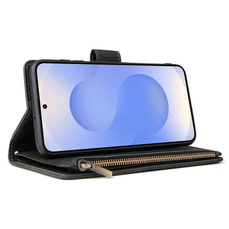 Etui Folio Do Samsung Galaxy S25 5g Edge Portfel Z Efektem Zamszu