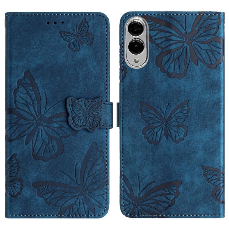 Etui Folio Do Samsung Galaxy S25 5g Edge Zamsz Z Efektem Motyla
