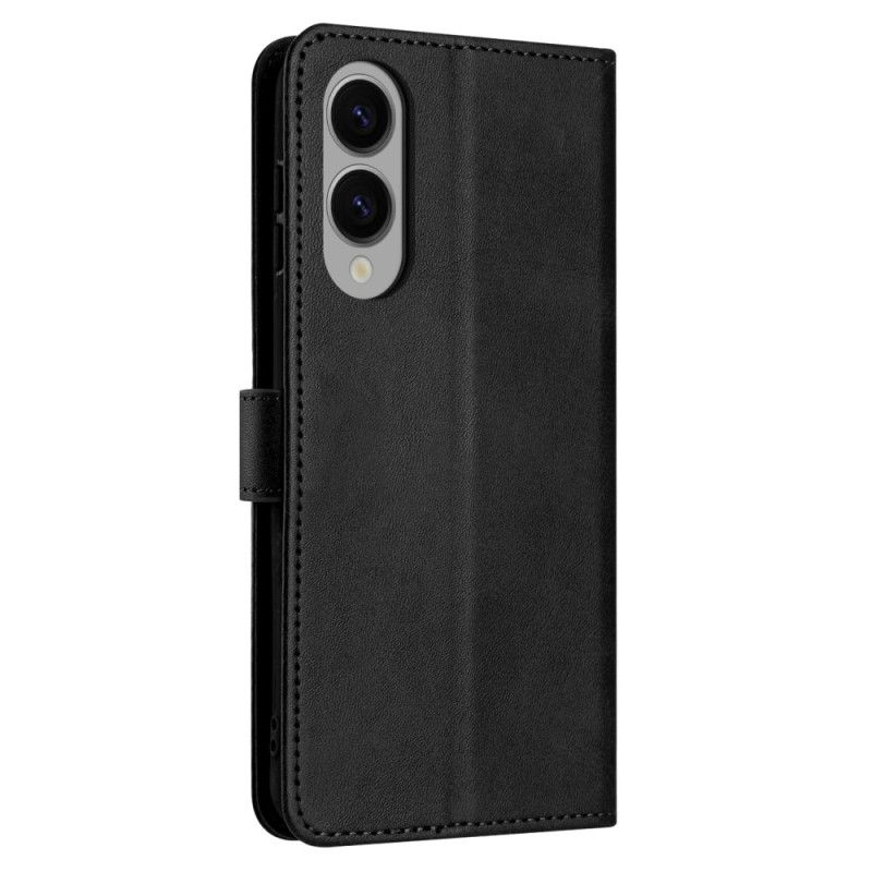 Etui Folio Samsung Galaxy S25 5g Edge Efekt Skóry Z Paskiem