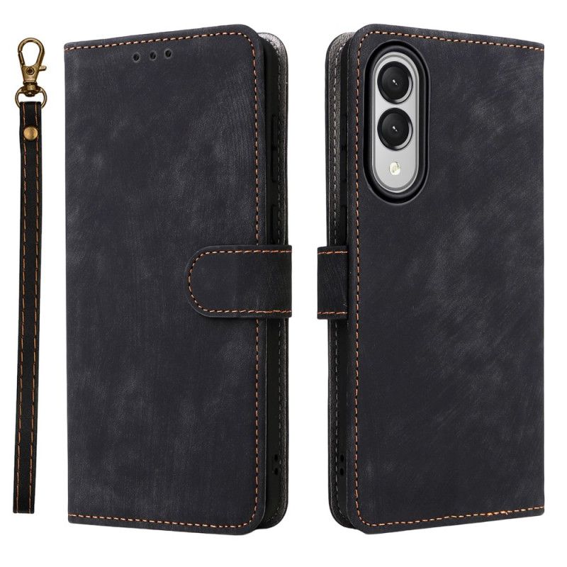 Etui Folio Samsung Galaxy S25 5g Edge Funkcja Rfid Z Paskiem Etui Ochronne