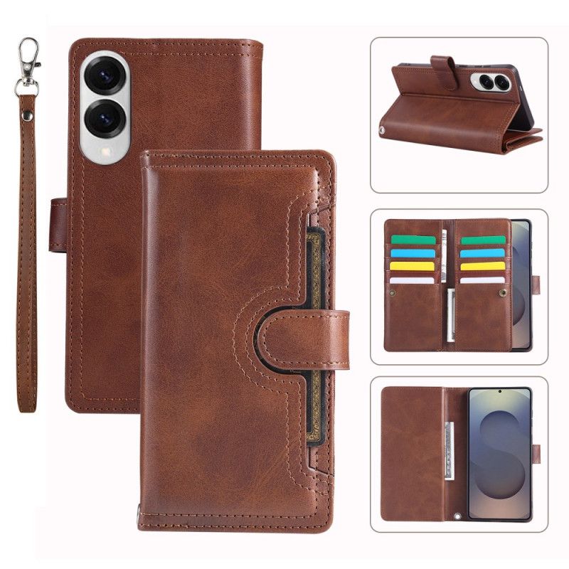 Etui Folio Samsung Galaxy S25 5g Edge Magnetyczny Portfel I Smycz