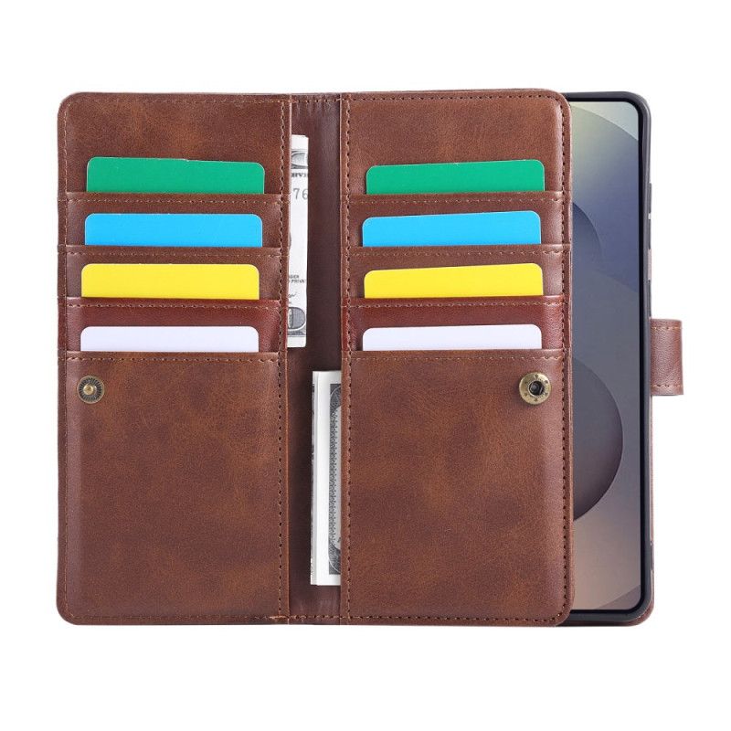 Etui Folio Samsung Galaxy S25 5g Edge Magnetyczny Portfel I Smycz