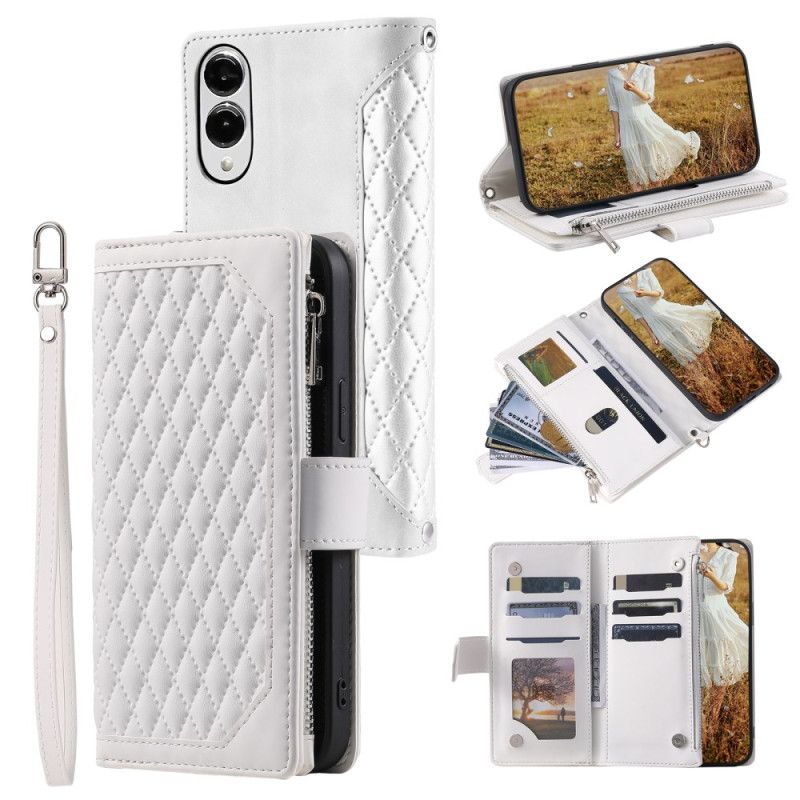 Etui Folio Samsung Galaxy S25 5g Edge Portfel Pikowany