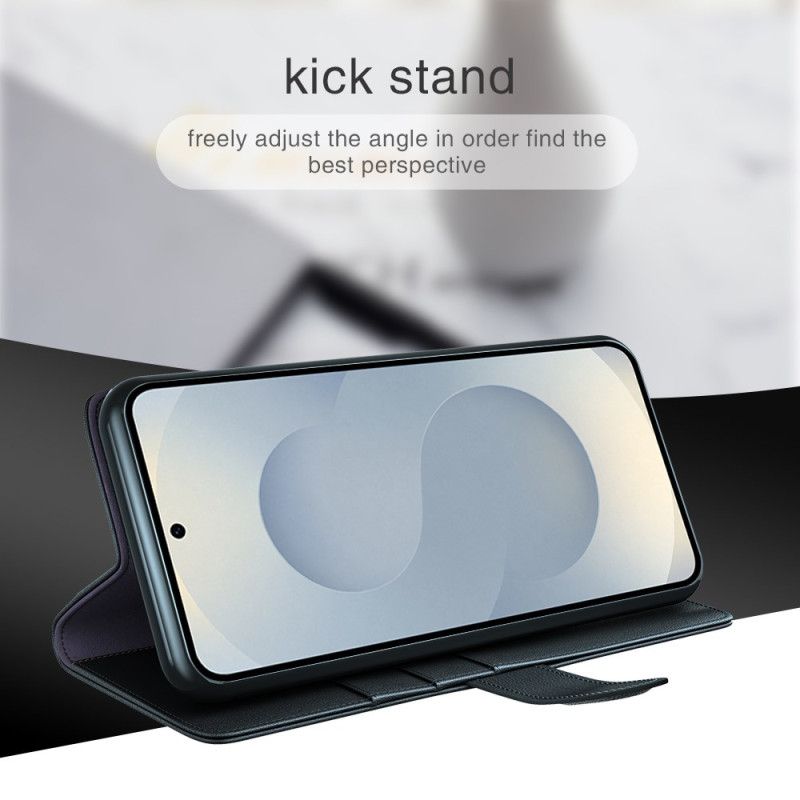 Etui Folio Samsung Galaxy S25 5g Edge Skóra Naturalna Etui Ochronne