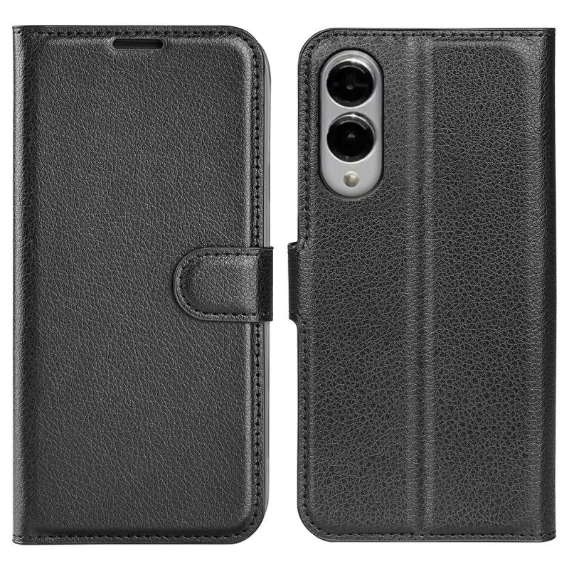 Etui Folio Samsung Galaxy S25 5g Edge Sztuczna Skóra Liczi Etui Ochronne