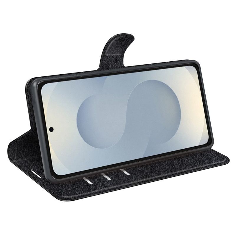 Etui Folio Samsung Galaxy S25 5g Edge Sztuczna Skóra Liczi Etui Ochronne