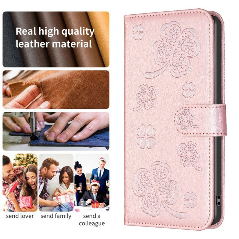 Etui Folio Samsung Galaxy S25 5g Edge Wzór Koniczyny Etui Ochronne