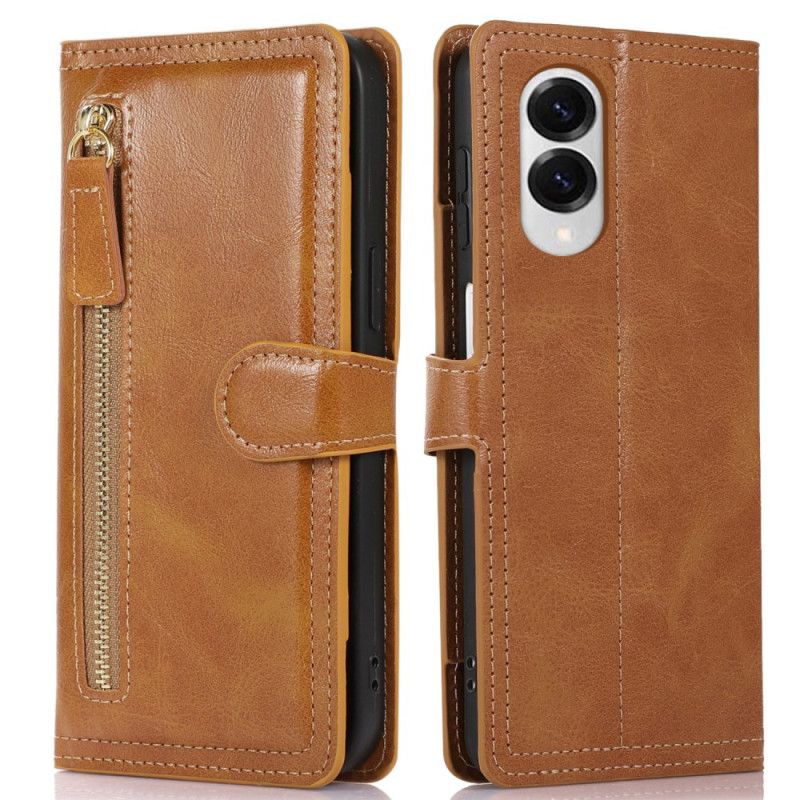 Etui Folio Samsung Galaxy S25 5g Edge Zamek Błyskawiczny I Etui Na Karty Etui Ochronne