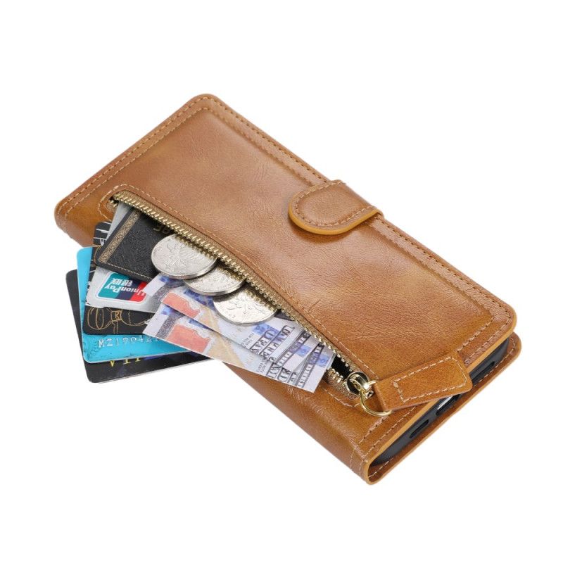 Etui Folio Samsung Galaxy S25 5g Edge Zamek Błyskawiczny I Etui Na Karty Etui Ochronne