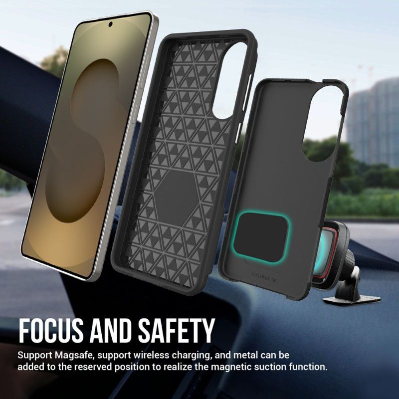 Etui Samsung Galaxy S25 5g Edge Chromowane Przyciski Etui Ochronne