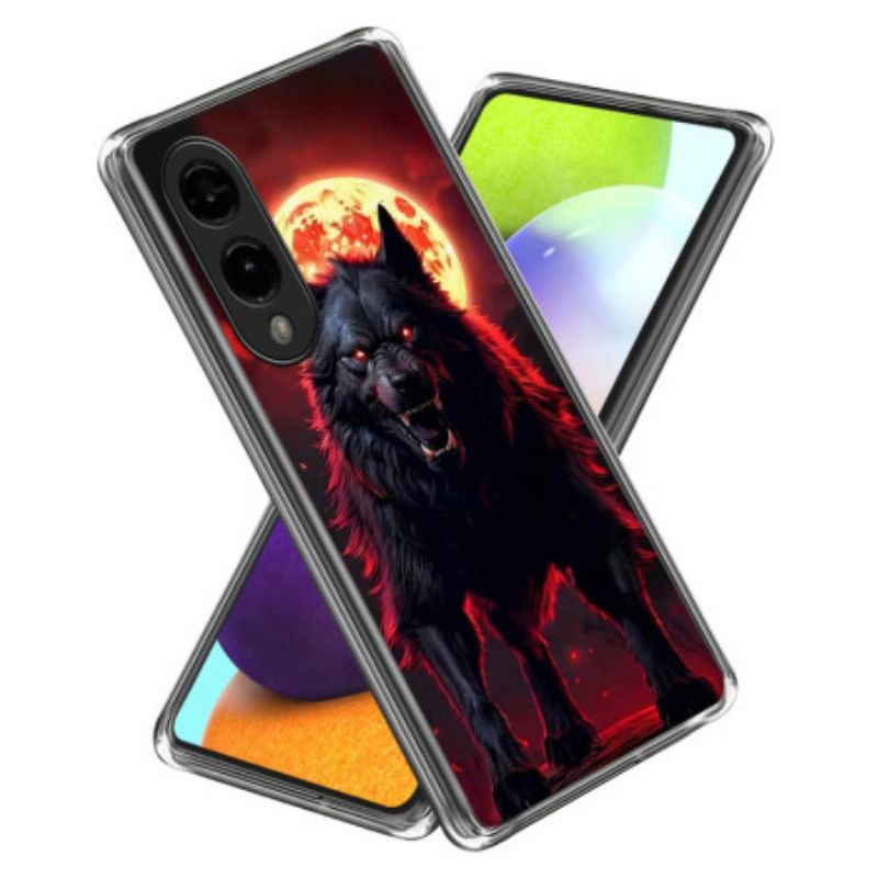 Etui Samsung Galaxy S25 5g Edge CZarny Wilk Etui Ochronne