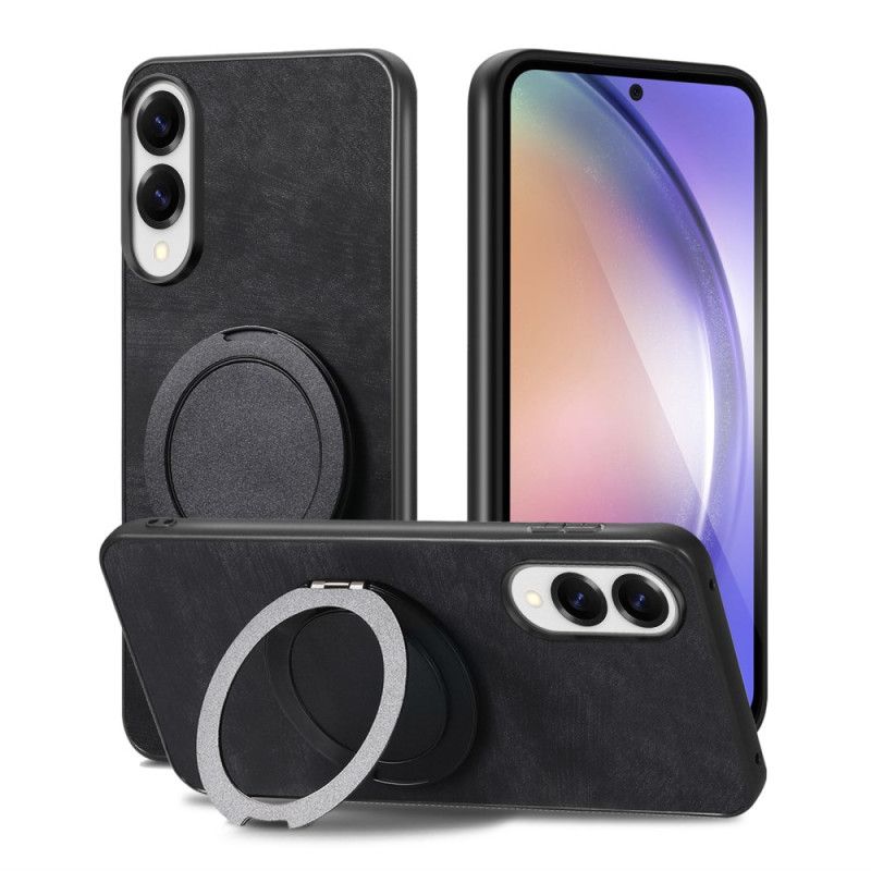 Etui Samsung Galaxy S25 5g Edge Efekt Zamszu Z Obrotową Podstawką Etui Ochronne