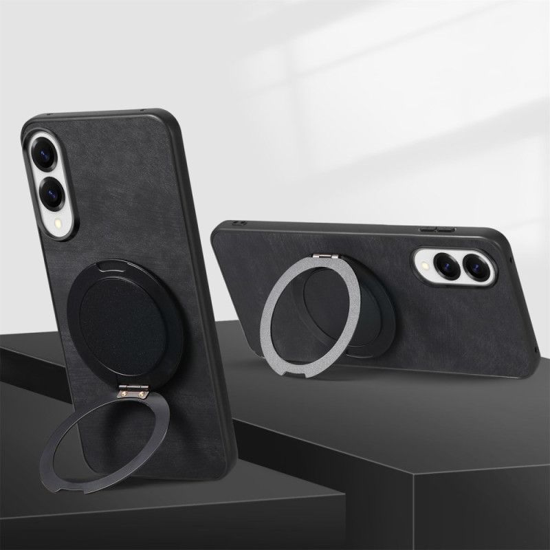 Etui Samsung Galaxy S25 5g Edge Efekt Zamszu Z Obrotową Podstawką Etui Ochronne