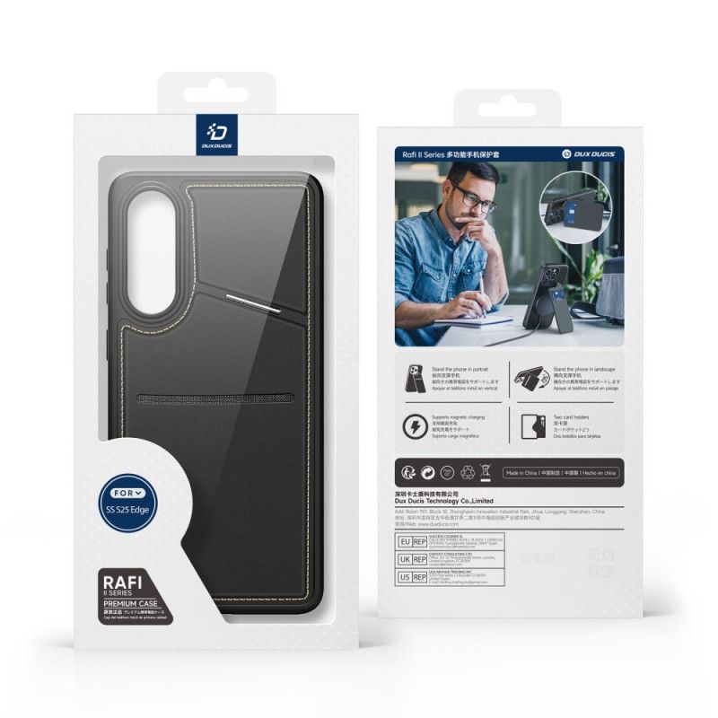 Etui Samsung Galaxy S25 5g Edge Magnetyczna Z Uchwytem Na Kartę