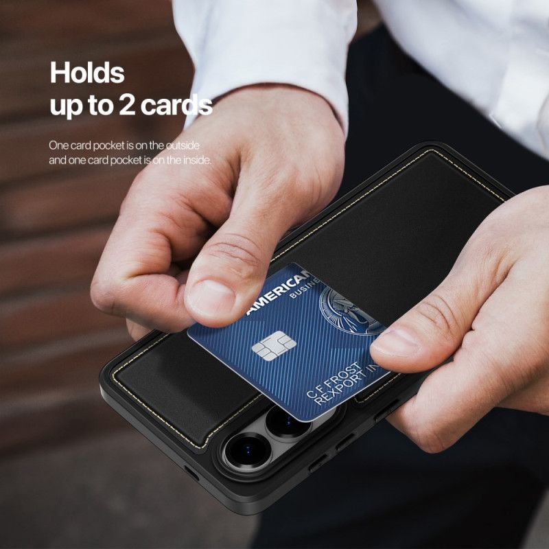 Etui Samsung Galaxy S25 5g Edge Magnetyczna Z Uchwytem Na Kartę