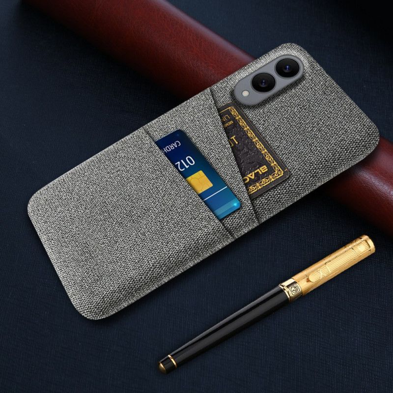 Etui Samsung Galaxy S25 5g Edge Materiałowy Uchwyt Na Karty Etui Ochronne