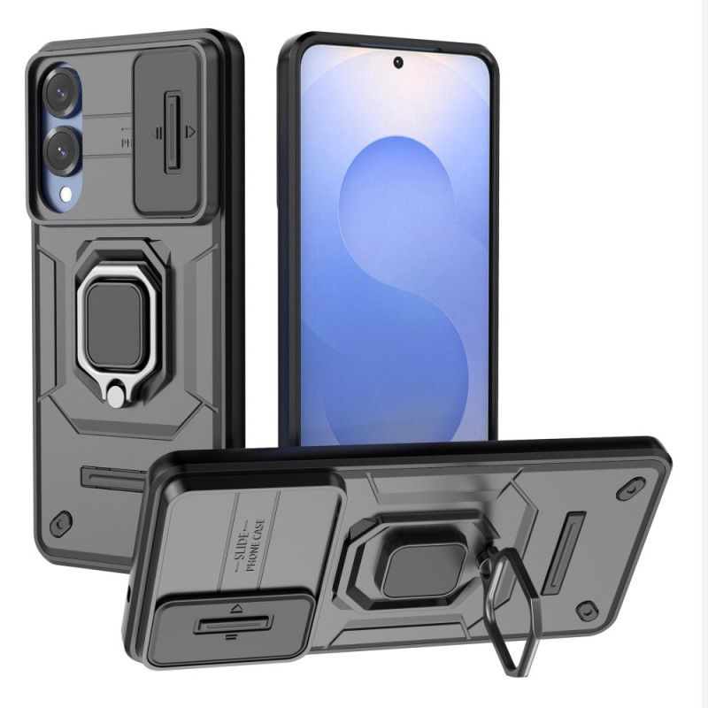 Etui Samsung Galaxy S25 5g Edge Wytrzymały Pierścień Z Osłoną Obiektywu Etui Ochronne