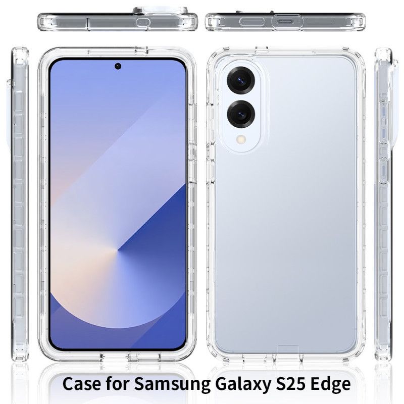 Futerały Samsung Galaxy S25 5g Edge Etui Na Telefon 2 W 1. Przezroczysty