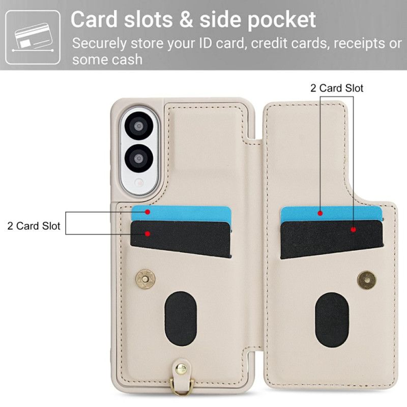 Futerały Samsung Galaxy S25 5g Edge Etui Na Telefon Etui Na Karty Z Kwiatowym Sznurkiem