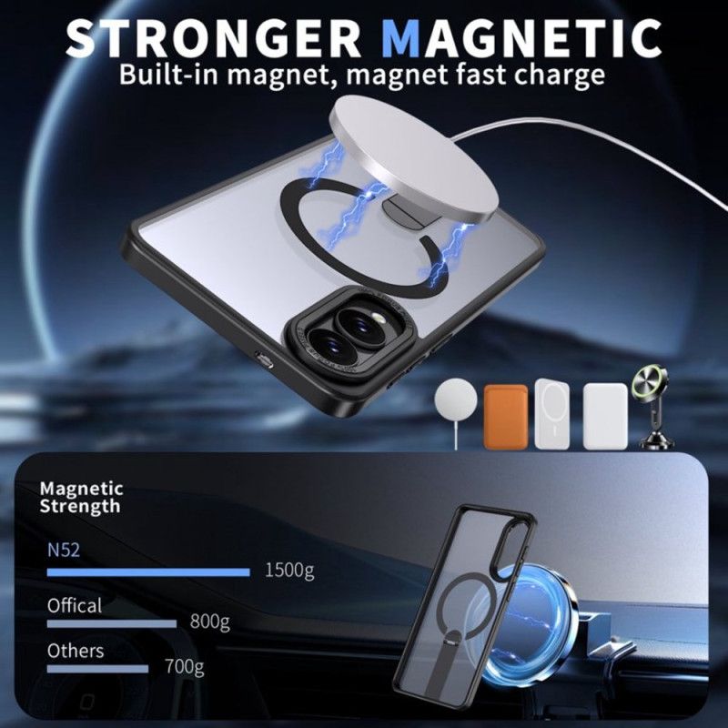 Futerały Samsung Galaxy S25 5g Edge Etui Na Telefon Kompatybilny Z Magsafe Ze Zintegrowaną Podstawką