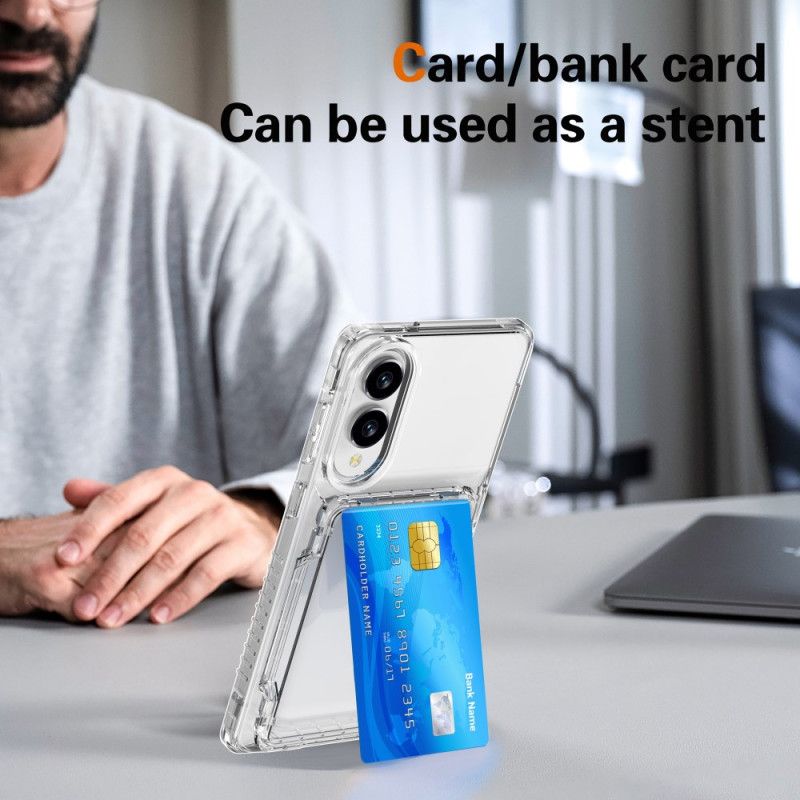 Futerały Samsung Galaxy S25 5g Edge Etui Na Telefon Przezroczysta I Z Uchwytem Na Karty