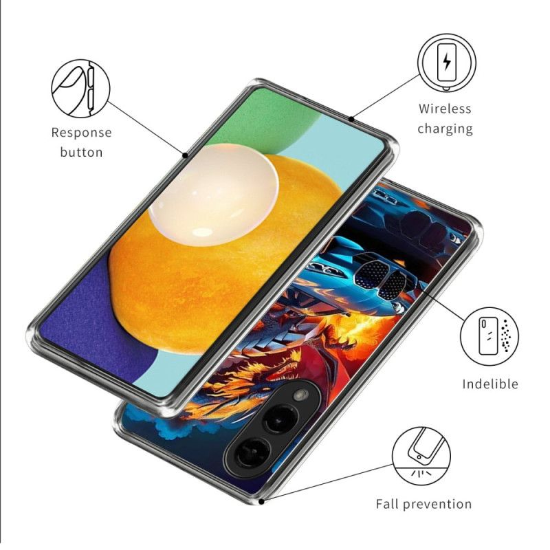 Futerały Samsung Galaxy S25 5g Edge Etui Na Telefon Smok Samochód Sportowy