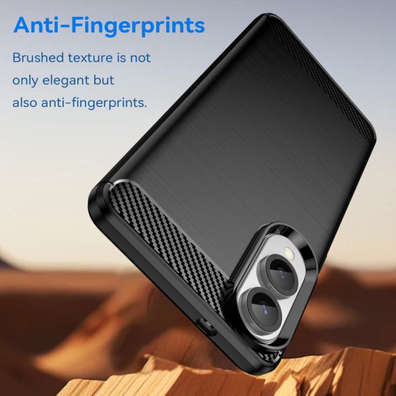 Futerały Samsung Galaxy S25 5g Edge Etui Na Telefon Szczotkowane Włókno Węglowe