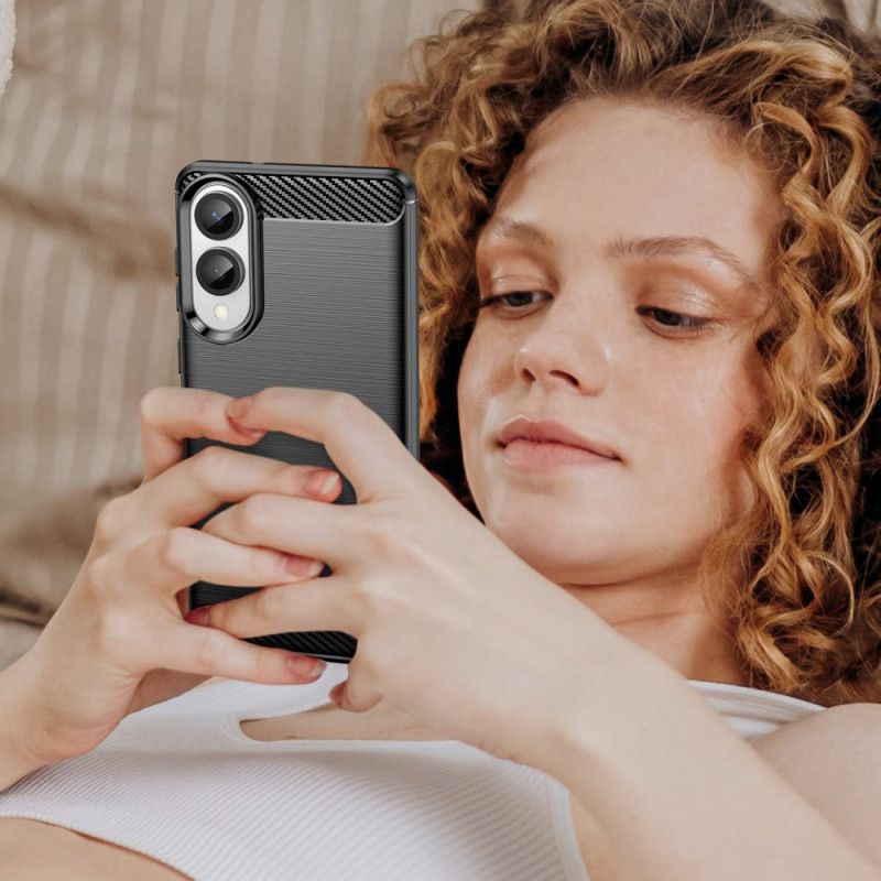 Futerały Samsung Galaxy S25 5g Edge Etui Na Telefon Szczotkowane Włókno Węglowe