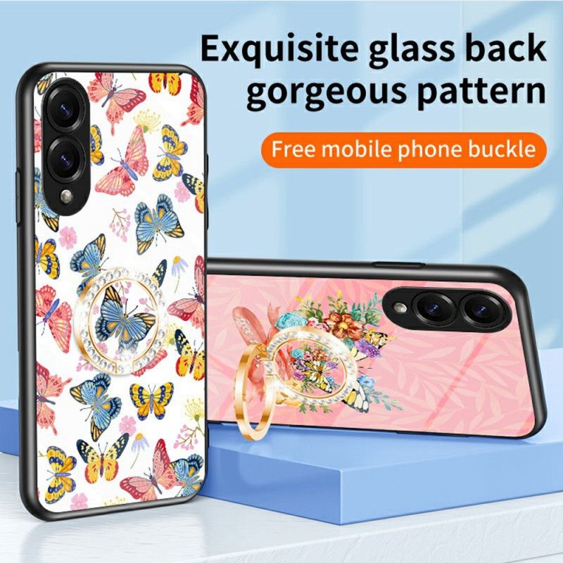 Futerały Samsung Galaxy S25 5g Edge Etui Na Telefon Szkło Hartowane Butterfly