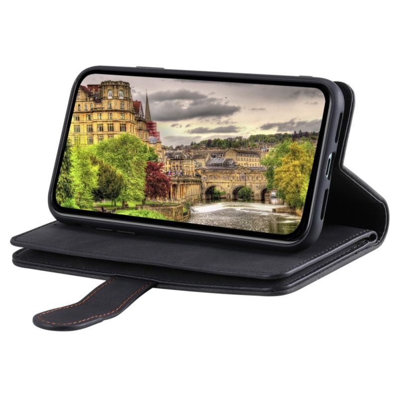 Skórzany Futerał Samsung Galaxy S25 5g Edge Etui Na Telefon Portfel Na Zamek