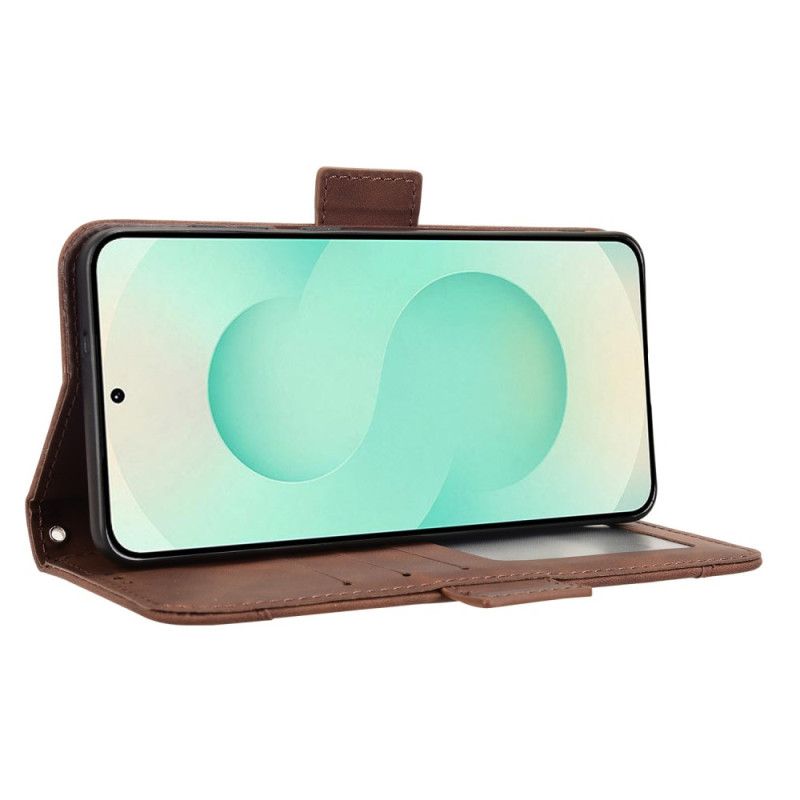 Skórzany Futerał Samsung Galaxy S25 5g Edge Etui Na Telefon Wiele Kart