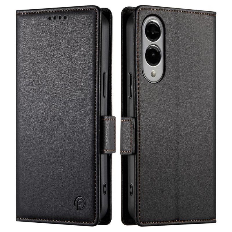 Skórzany Futerał Samsung Galaxy S25 5g Edge Etui Na Telefon Wszechstronny Design