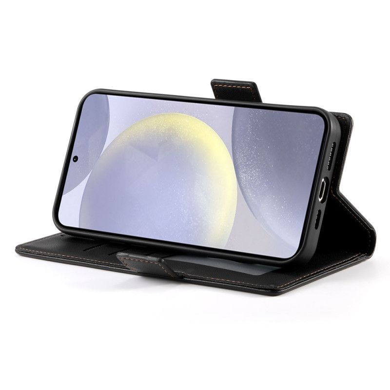 Skórzany Futerał Samsung Galaxy S25 5g Edge Etui Na Telefon Wszechstronny Design