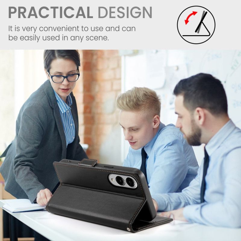 Skórzany Futerał Samsung Galaxy S25 5g Edge Etui Na Telefon Wszechstronny Design