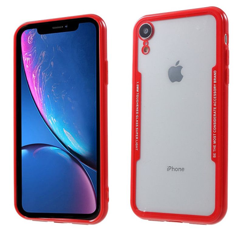 Etui iPhone XR Biały Czarny Przezroczyste Silikonowe Krawędzie Etui Ochronne