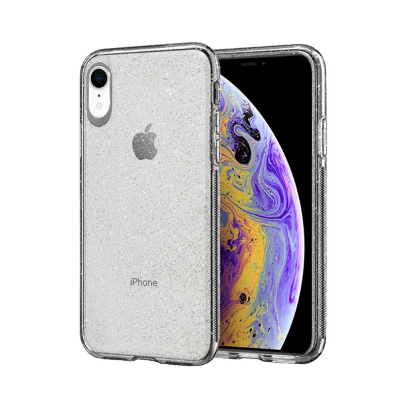 Futerały iPhone XR Złoty Etui na Telefon Efekt Koloru Przezroczystego Nx