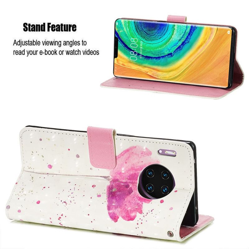 Etui Folio Huawei Mate 30 Pro Mak Akwarelowy Etui Ochronne