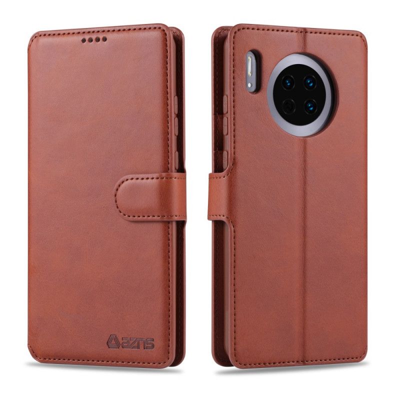 Etui Folio Huawei Mate 30 Pro Szary Czarny Azns Efekt Skóry