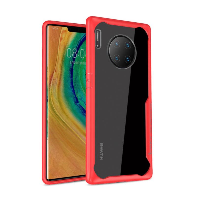 Etui Huawei Mate 30 Pro Czerwony Czarny Ipaky Seria Hybrydowa