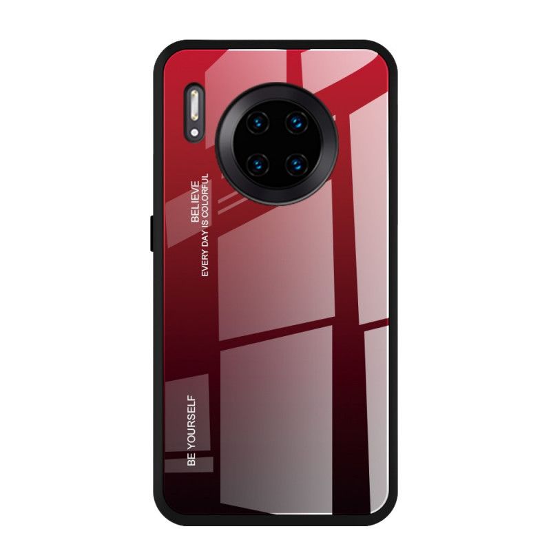 Etui Huawei Mate 30 Pro Magenta Czerwony Bądź Sobą Ze Szkła Hartowanego Etui Ochronne