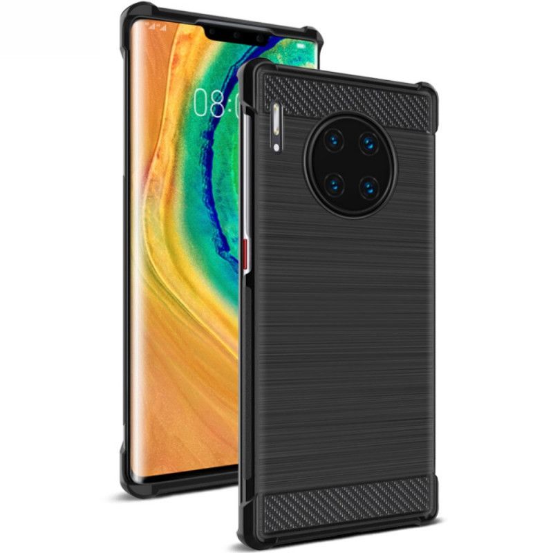 Futerały Huawei Mate 30 Pro Etui na Telefon Szczotkowane Włókno Węglowe Serii Imak Vega