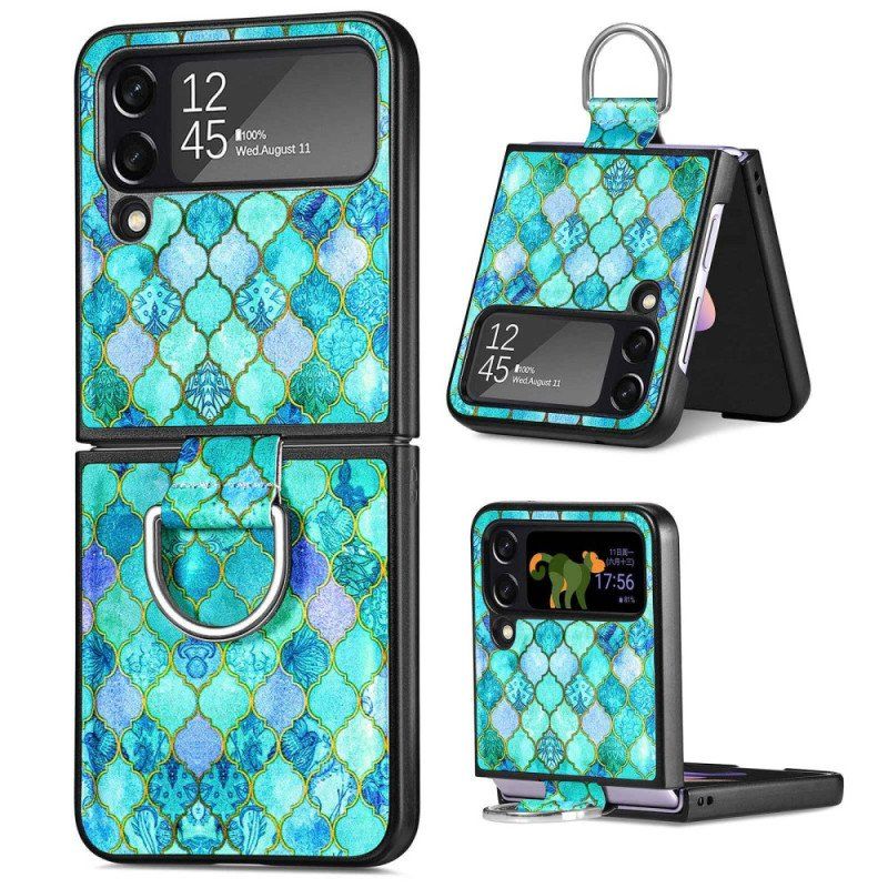 Etui do Samsung Galaxy Z Flip 4 Etui Folio Fantazja Z Pierścionkiem Caseneo