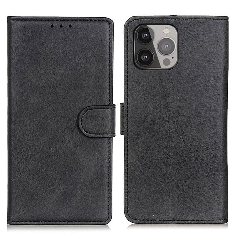 Etui Folio iPhone 16 Pro Max Matowa Sztuczna Skóra