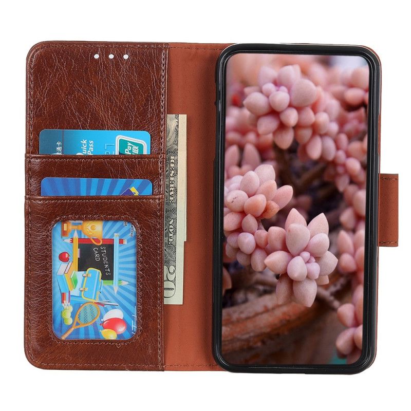 Etui Folio Sony Xperia 1 II Pomarańczowy Dwoina Ze Skóry Nappa Etui Ochronne