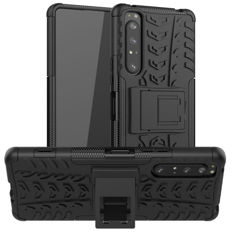 Etui Sony Xperia 1 II Biały Czarny Ultra Premium Odporny Etui Ochronne