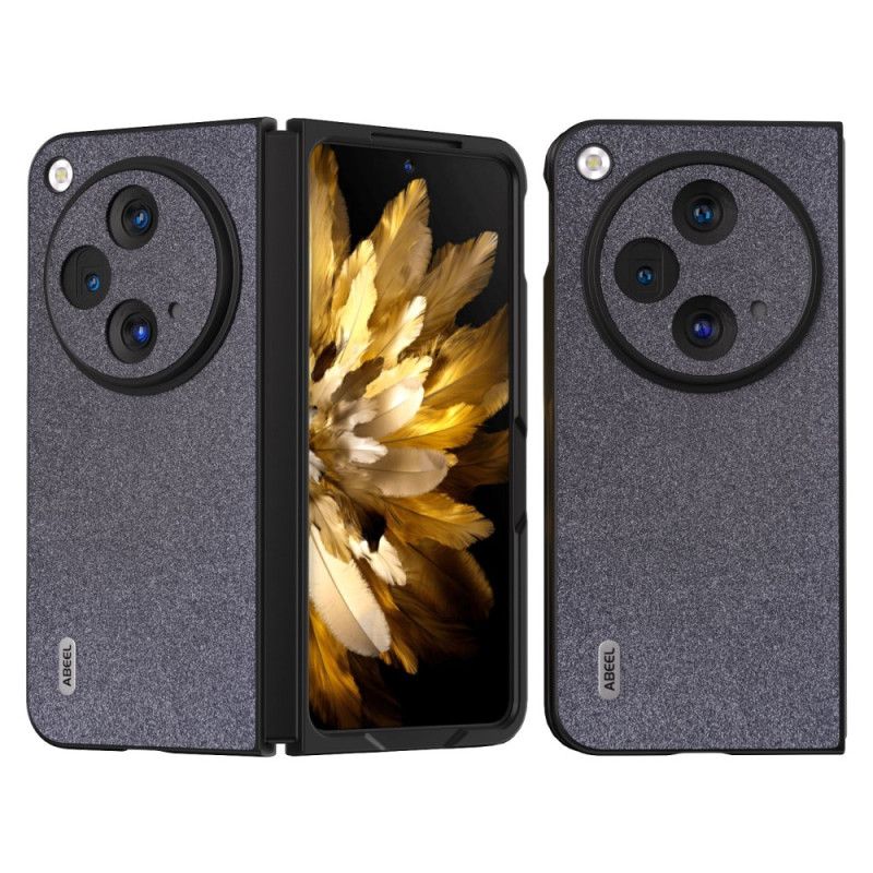 Etui Do Oppo Find N3 Imitacja Brokatu Abeel Skóra