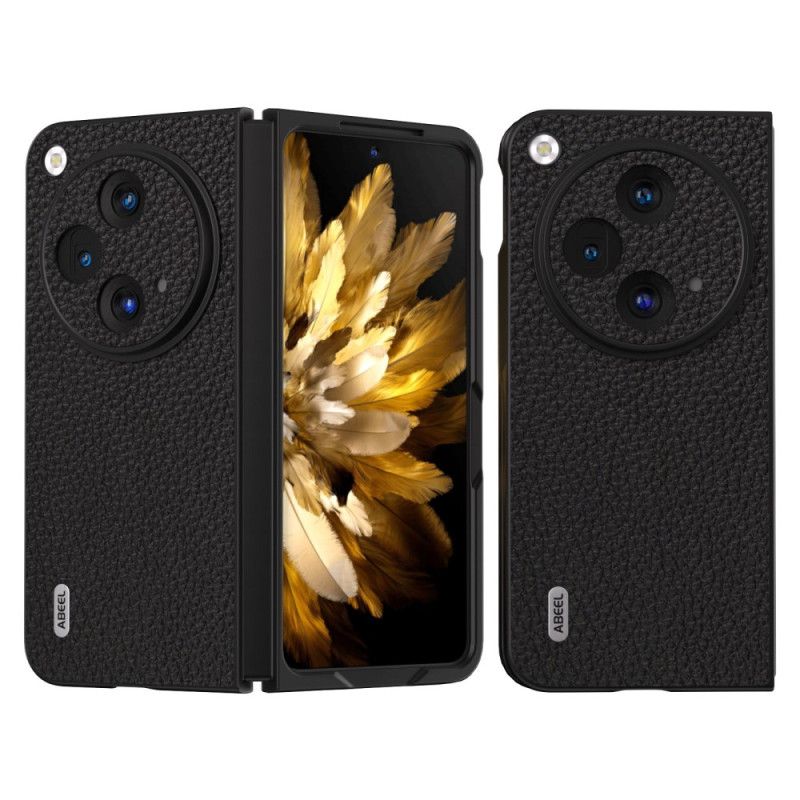 Etui Do Oppo Find N3 Oryginalna Skóra Liczi Abeel